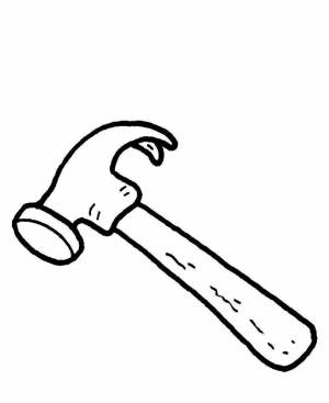 Раскраски Молоток для детей