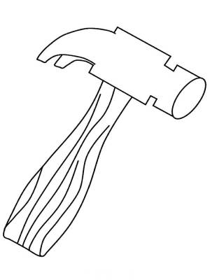 Раскраски Молоток  и  онлайн