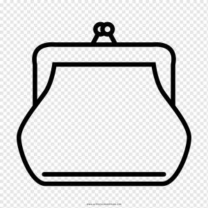 Кошелек для монет Рисование Книжка-раскраска, Монета, угол, белый, прямоугольник png