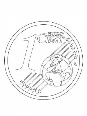 Раскраска Монета картинка в формате  для мальчиков