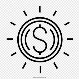 Золотая монета Книжка-раскраска Рисунок США Доллар, Монета, угол, текст, золотая монета png