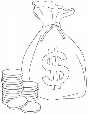 Раскраски Деньги
