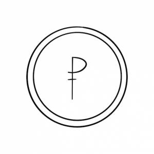 Moneda rublo dinero doodle dibujos animados lineales libro para colorear