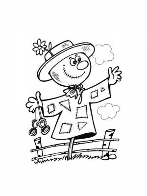 Раскраски Чучело   в формате