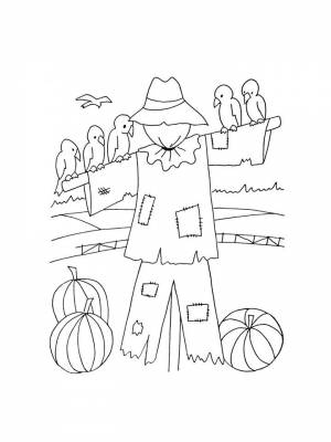 Раскраска Чучело