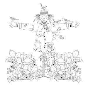 Раскраски антистресс, Раскраска чучело антистресс