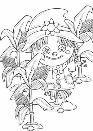 Раскраски чучело фермера a4 для детей и взрослых