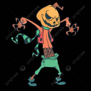 хэллоуин мультфильм чучело манекен с головой тыквы PNG , иллюстрация, Сердитый, хэллоуин PNG картинки и пнг рисунок для й загрузки