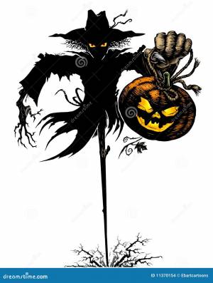 чучело halloween иллюстрация штока