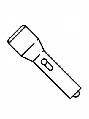 Картинка Фонарь раскраска на листе