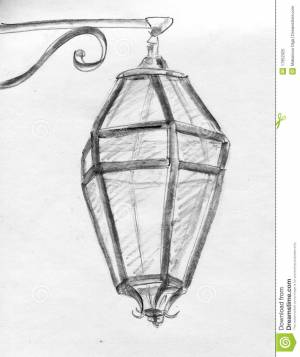 Легкий фонарь рисунок