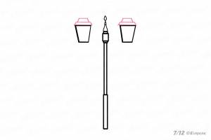 Легкий фонарь рисунок