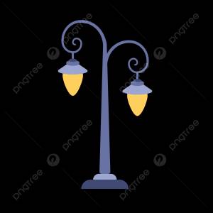 Векторный ручной рисунок простой и милый уличный фонарь PNG , Маленький и свежий, архитектура, пейзаж PNG картинки и пнг рисунок для й загрузки