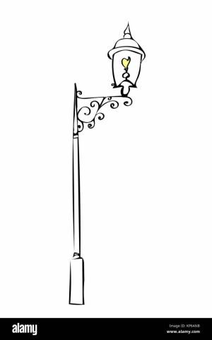 Легкий фонарь рисунок