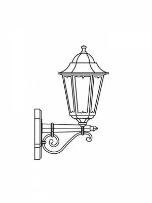 Раскраски Фонарь   в формате