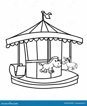 расцветки Carousel Иллюстрация штока