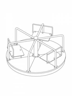 Раскраски Карусель   в формате