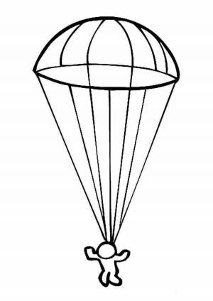 Раскраски Парашют для детей