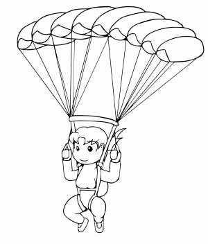 Девочка парашютист