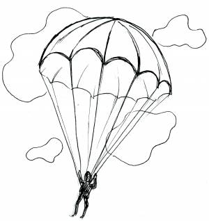 Парашют рисунок для детей