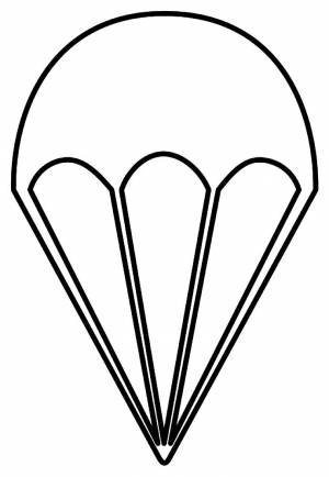 Раскраска парашют  и