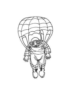 Раскраски Парашют