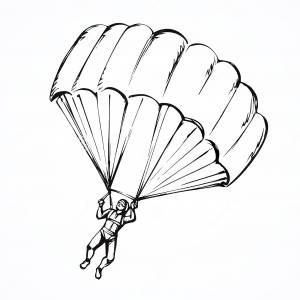 Парашют раскраска