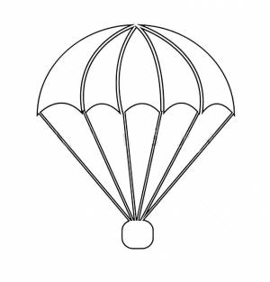 Раскраска Парашют