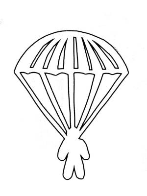 Парашют трафарет