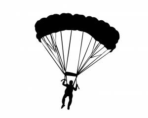 Парашют трафарет