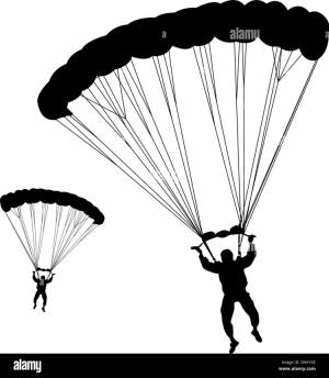 Парашют трафарет