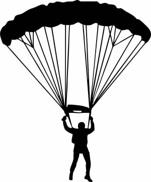Парашют трафарет