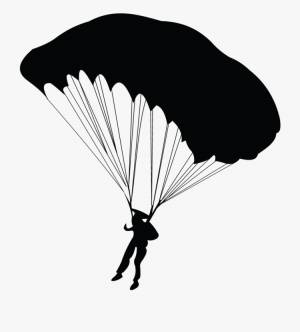 Парашютист трафарет