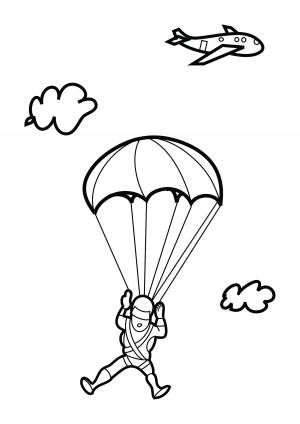 Парашют Раскраски для мальчиков