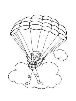 Раскраски Парашют