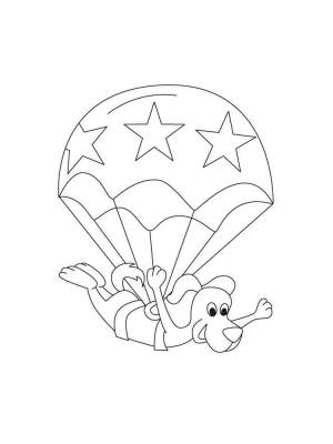 Раскраски Парашют