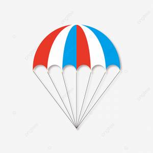 Красный белый синий летающий парашют PNG , парашют с парашютом, рейс, красное белое PNG картинки и пнг рисунок для й загрузки