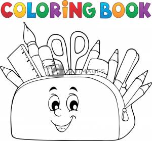 Пенал раскраска для детей