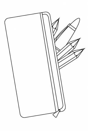 Раскраска Пенал