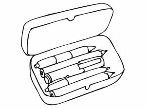 Раскраски Пенал для детей