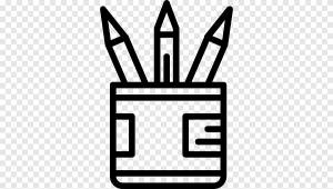 Компьютерные иконки пенал и пенал, карандаш, белый, текст png