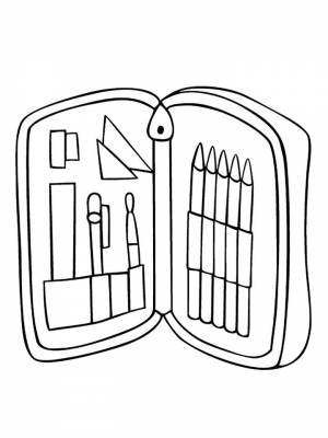 Раскраски Пенал   в формате