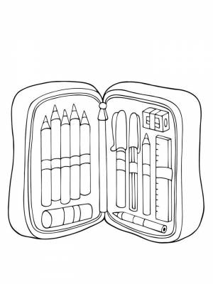 Раскраски Пенал   в формате