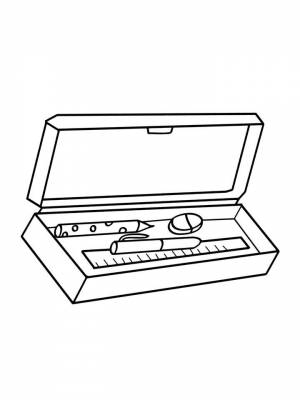 Раскраски Пенал   в формате