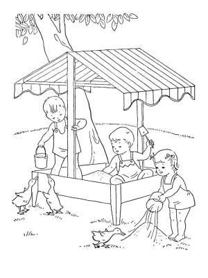 Раскраски Песочница