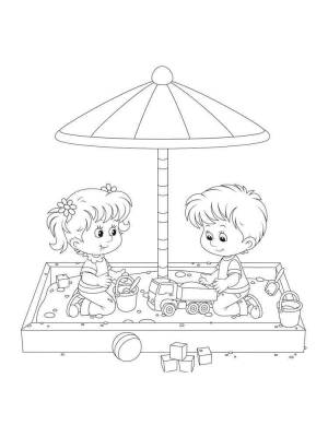 Раскраски Песочница