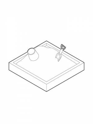 Раскраска Песочница  картинку