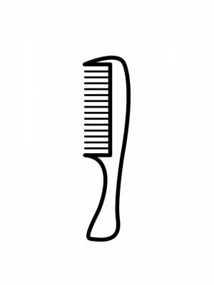 Раскраски Расческа   в формате