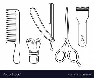 Раскраска расческа