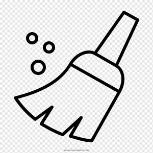 Broom Drawing Mop Книжка-раскраска, пчелка, угол, белый, текст png